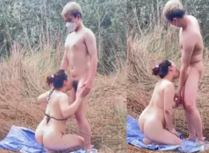 Thanh niên kia được chị máy bay thỏa mãn giữa rừng không che chắn